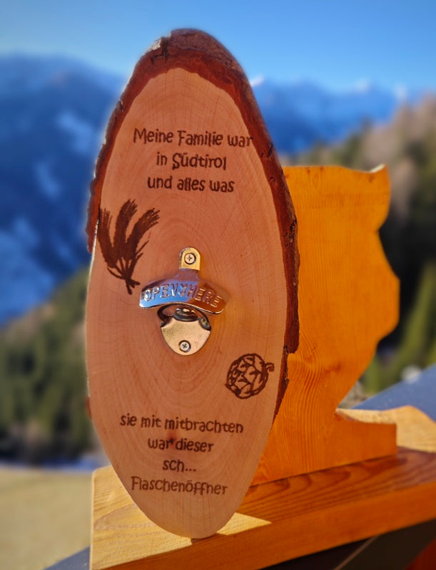 Flaschenöffner zur Wandbefestigung